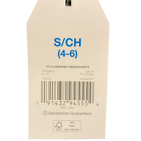 Ladies Graphic Monogramed Green and Peachy/Pink Sweatshirt - Picture 6 of 10